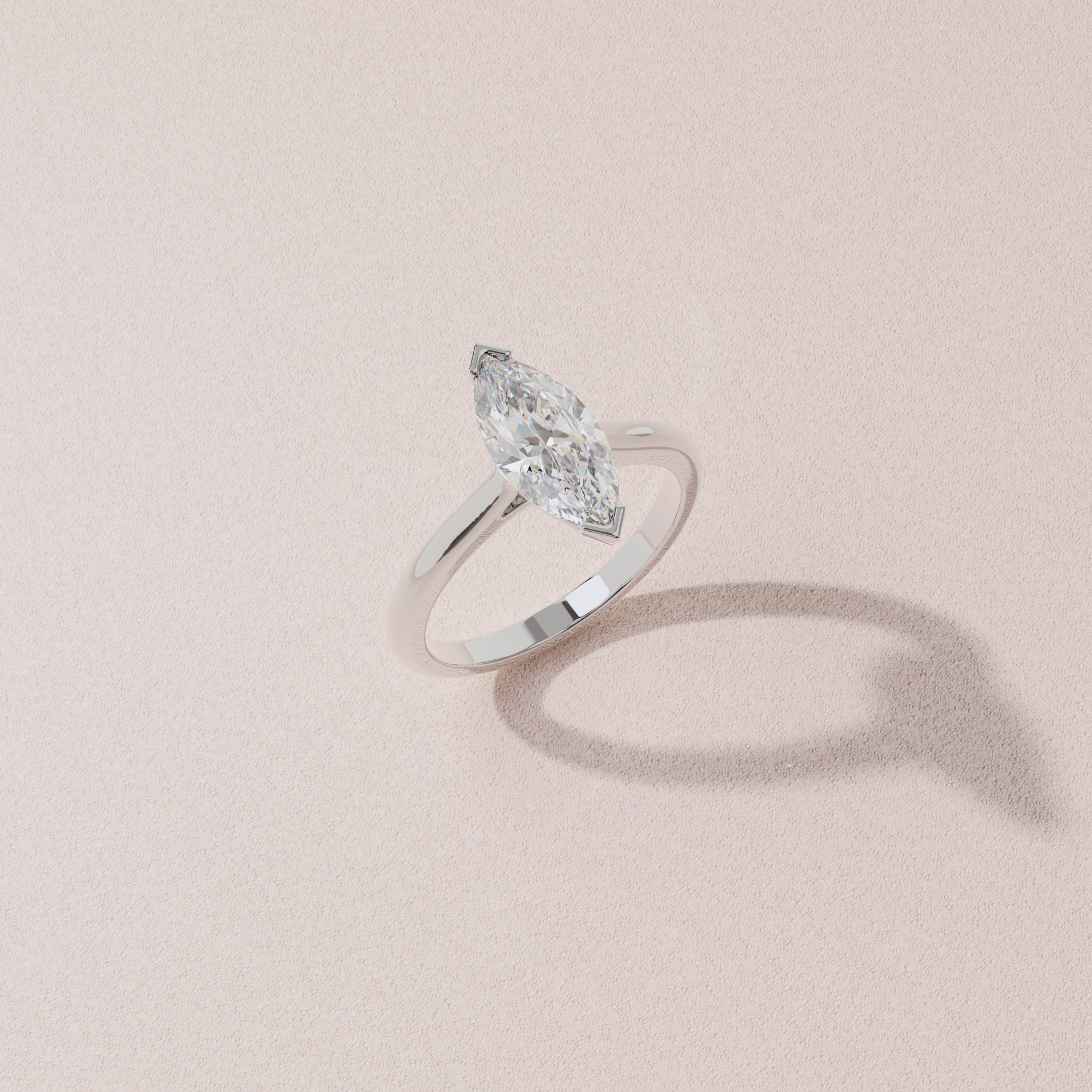 Bague Leni Marquise Or blanc