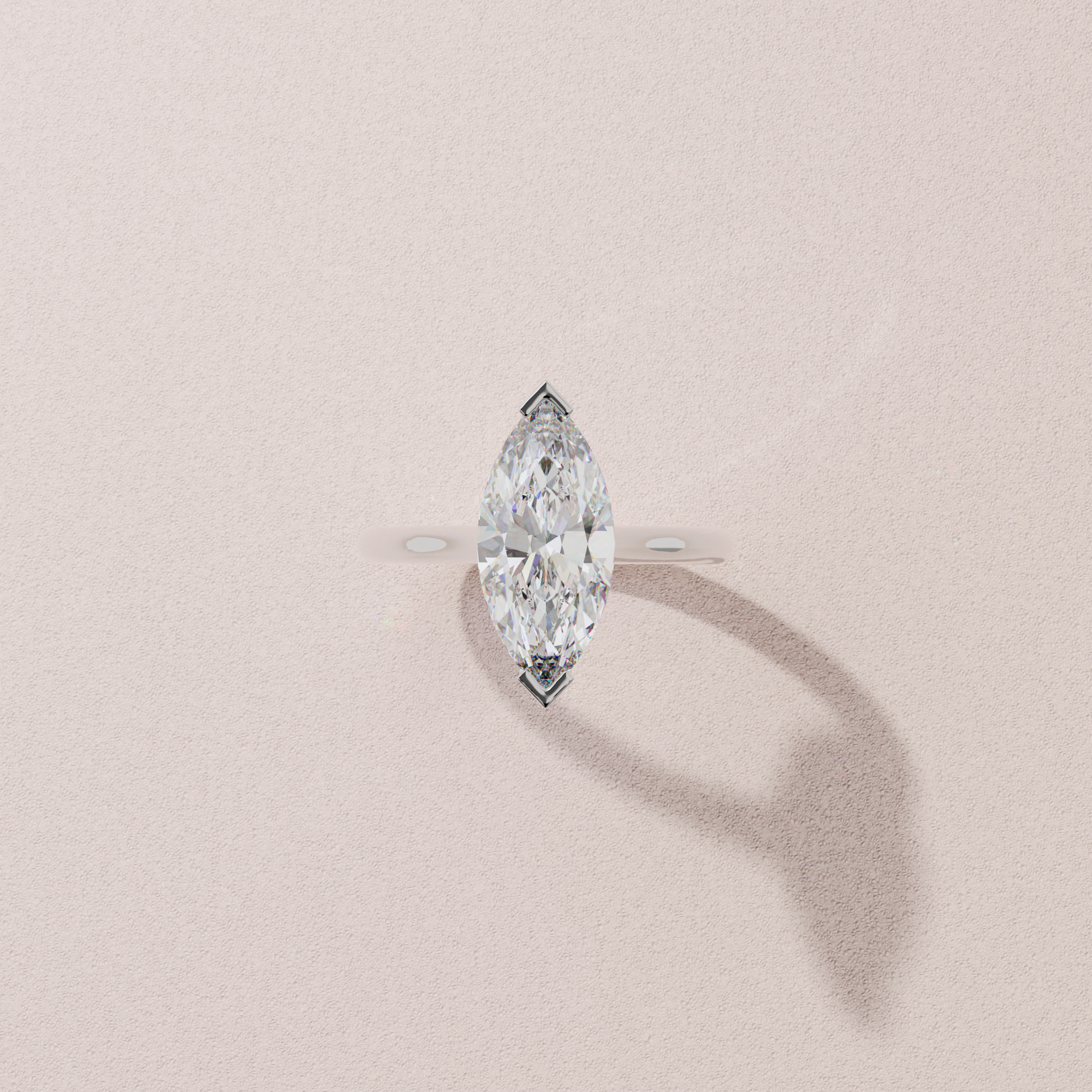 Bague Leni Marquise Or blanc