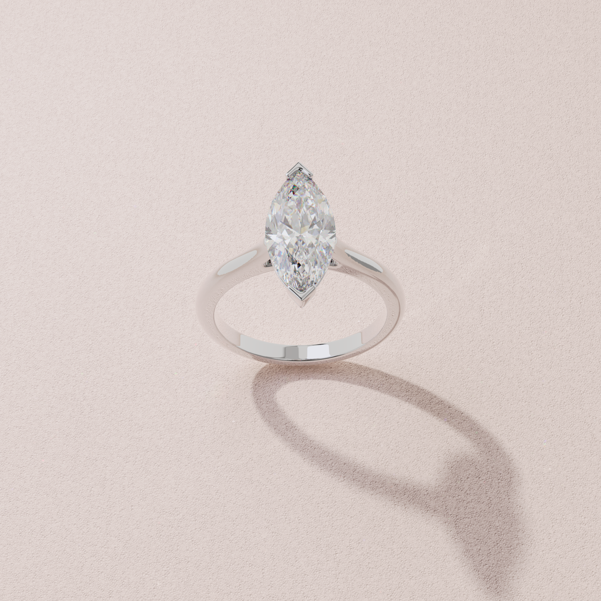 Bague Leni Marquise Or blanc