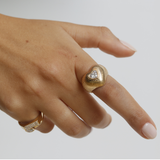 Chevalier cœur - Or jaune