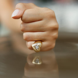 Chevalier cœur - Or jaune