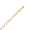 Bracelet tennis Suzie en or jaune 18 carats, ligne continue de diamants de laboratoire sertis quatre griffes