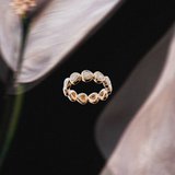 Bague rétro coeur - Or rose