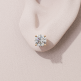Boucles d'oreilles iconique - taille ronde - or rose