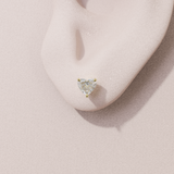 Boucles d'oreilles iconique - taille coeur - or jaune