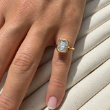Bague - Meghan - Coussin allongé
