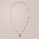 Collier Toi & Moi - taille ovale & poire - Or rose