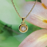 Collier rétro rond - Or jaune