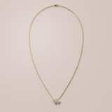 Collier Toi & Moi - taille ovale & poire - Or jaune