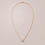 Collier Toi & Moi - taille poire & poire - Or rose