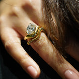 Bague Alba ovale - or jaune