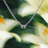 Collier Iconique - émeraude - or blanc