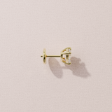 Boucles d'oreilles Toi & Moi - taille poire - or jaune