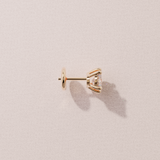 Boucles d'oreilles Toi & Moi - taille ronde & poire - or rose