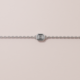Bracelet rétro - taille émeraude - Or blanc