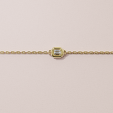 Bracelet rétro - taille émeraude - Or jaune
