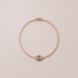 Bracelet rétro - taille émeraude - Or rose