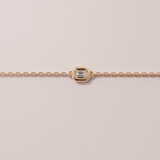 Bracelet rétro - taille émeraude - Or rose
