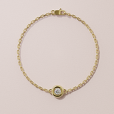 Bracelet rétro - taille ronde - Or jaune