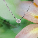 Collier Iconique - taille ronde - or blanc