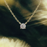 Collier Iconique - taille ronde - or jaune