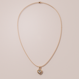 Collier rétro coeur - Or rose