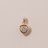 Collier rétro coeur - Or rose