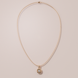 Collier rétro rond - Or rose