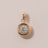 Collier rétro rond - Or rose