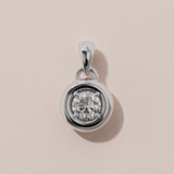 Collier rétro rond - Or blanc