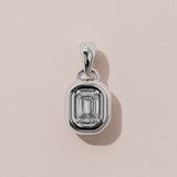 Collier rétro émeraude - Or blanc