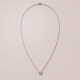 Collier Iconique - taille ronde - or blanc