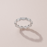 Alliance iconique - taille ovale - or blanc