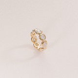 Bague rétro rond - or rose